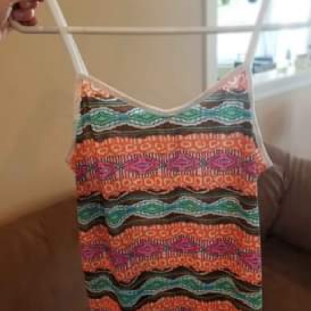 No boundaries fringed&frayed tank